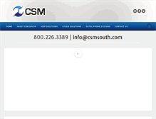 Tablet Screenshot of csmsouth.com